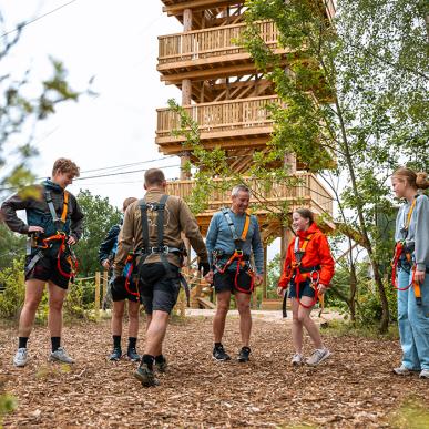 Fyns Sommerland - på vej op i svævebanen