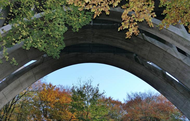 Hvælvingerne under Den Gamle Lillebæltsbro i Middelfart